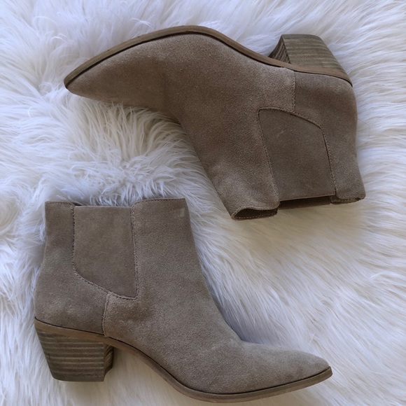 Suede booties! Sz 8.5 - Picture 1 of 3
